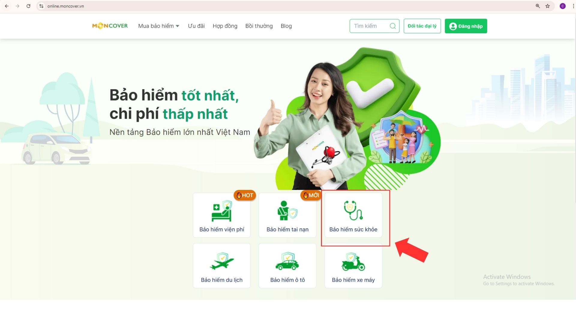 Hướng dẫn cấp đơn bảo hiểm sức khỏe MICCARE trên web online