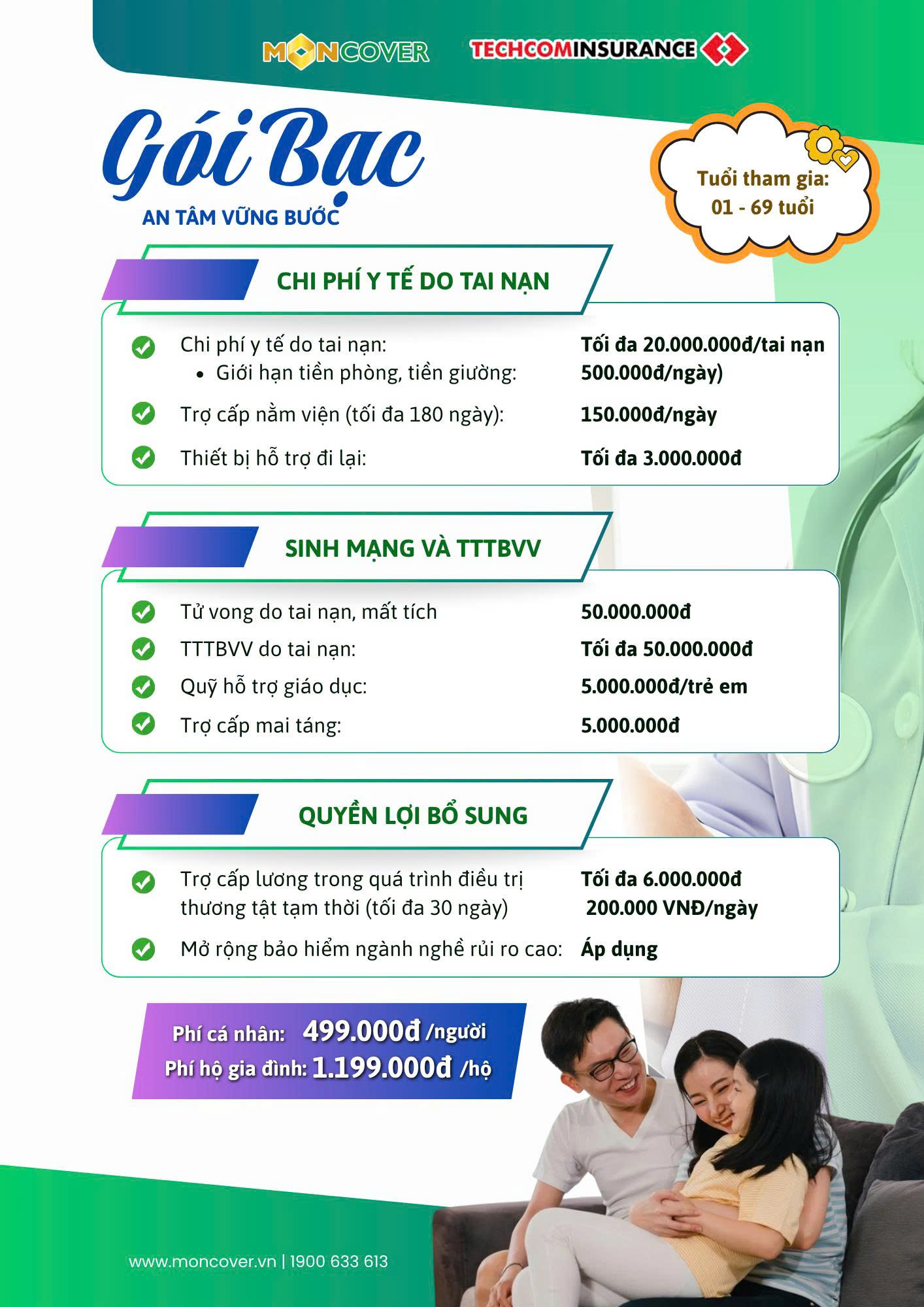 Bảo hiểm tai nạn toàn diện An tâm vững bước