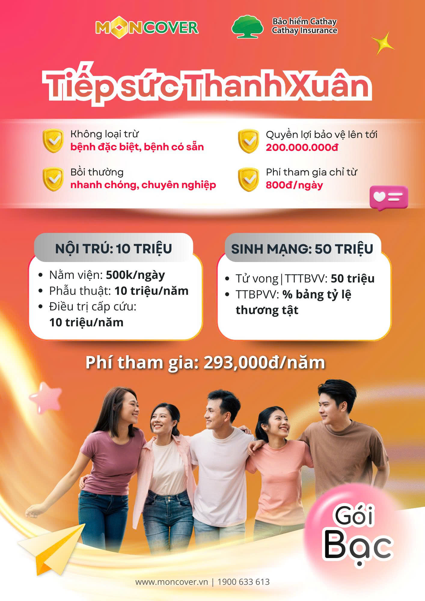 Bảo hiểm Sức khỏe Toàn diện Cathay Care – Chương trình Tiếp Sức Thanh Xuân