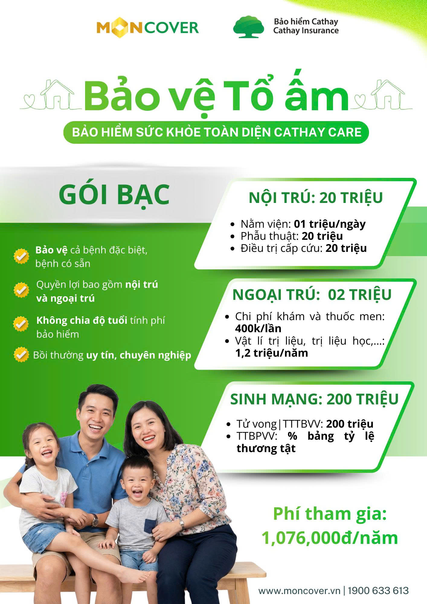 Bảo hiểm Sức khỏe Toàn diện Cathay Care – Chương trình Bảo vệ Tổ ấm