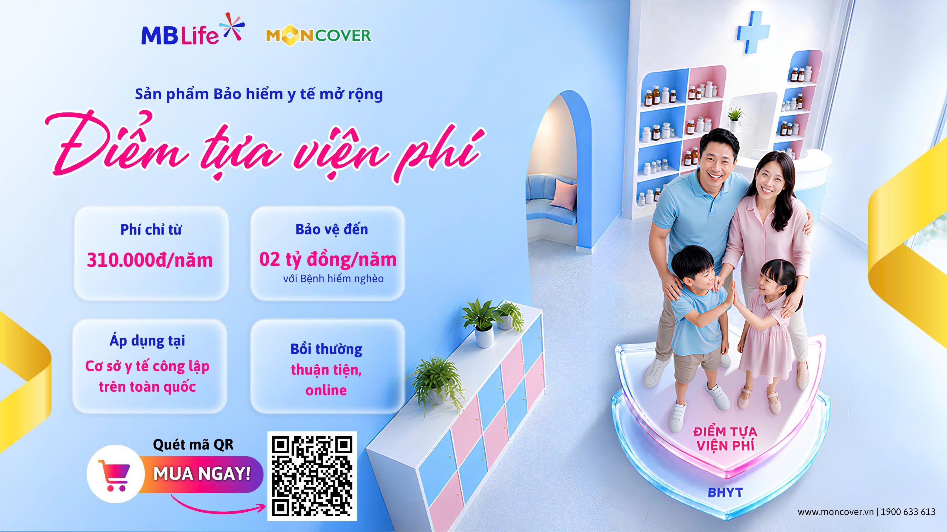 Sản phẩm bảo hiểm y tế mở rộng Điểm tựa viện phí