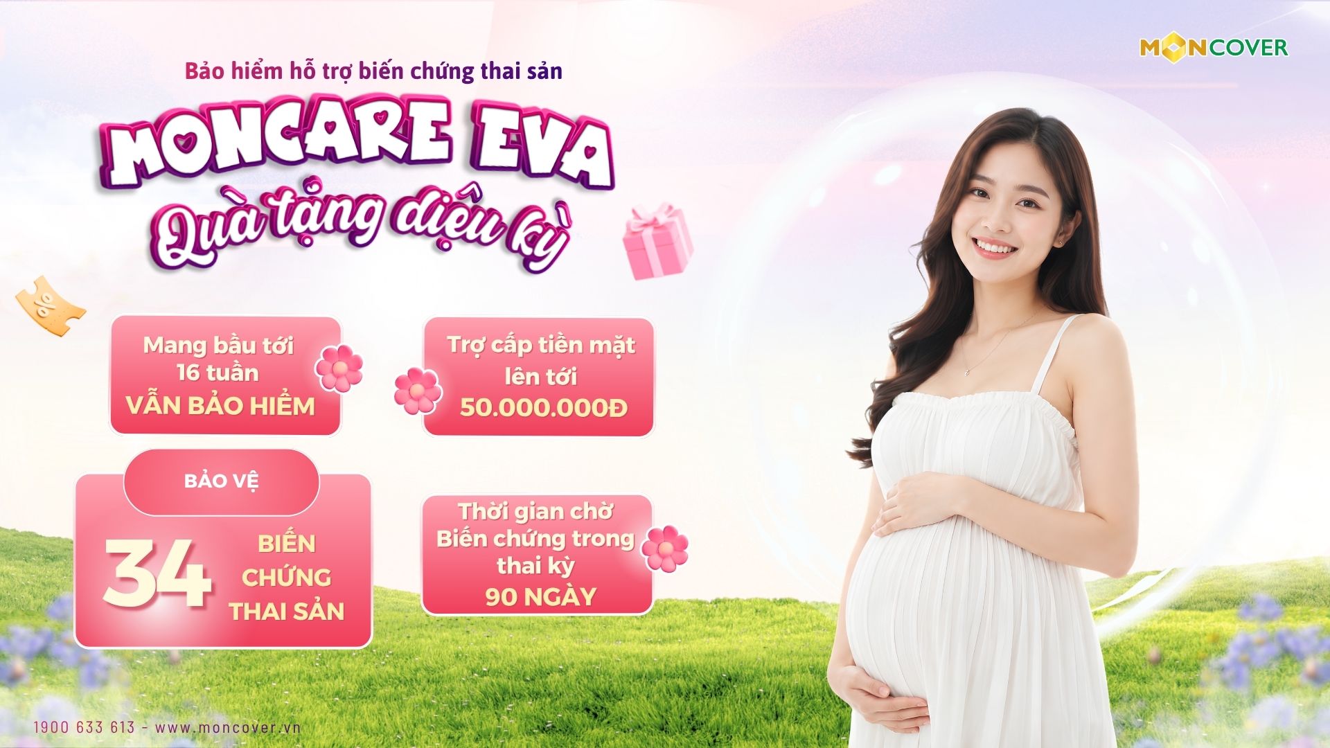 Moncare Eva Bảo hiểm trợ cấp biến chứng thai sản