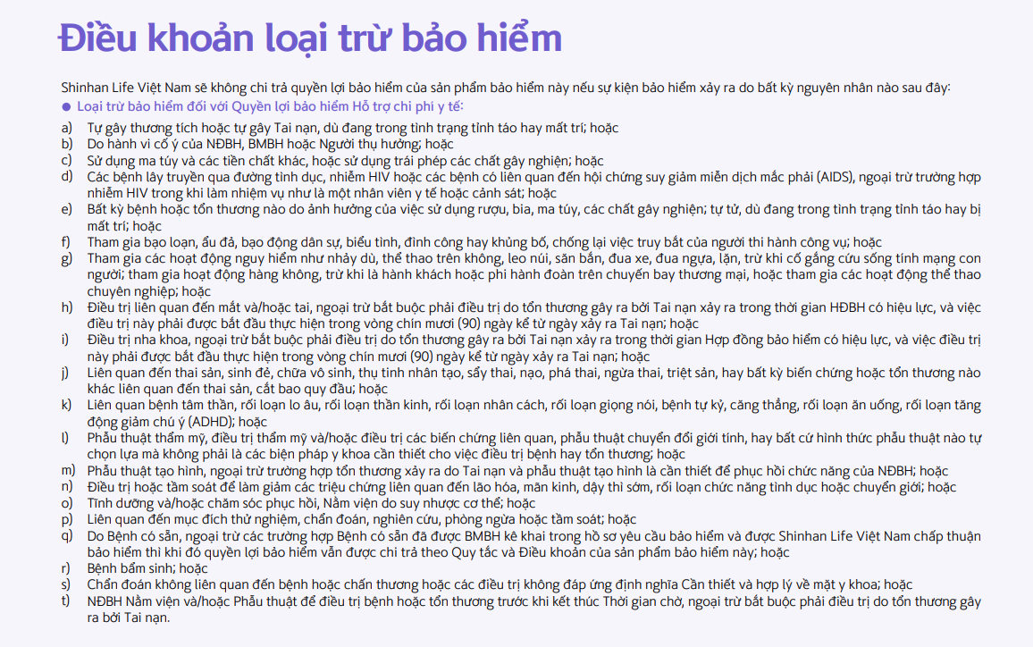 Sản phẩm bảo hiểm hỗn hợp Shinhan Sống An vui  