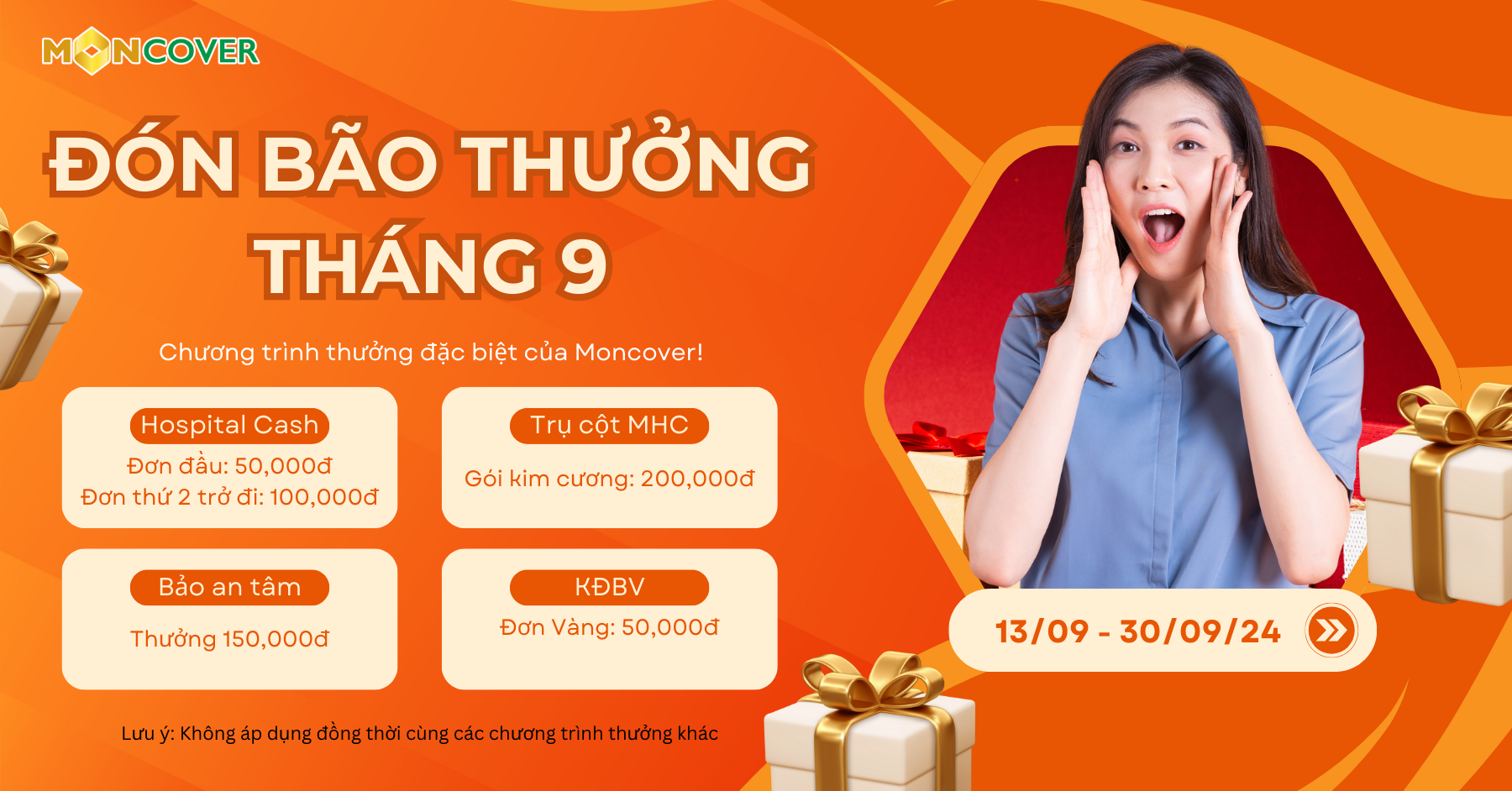 Nhận thưởng Tháng 9