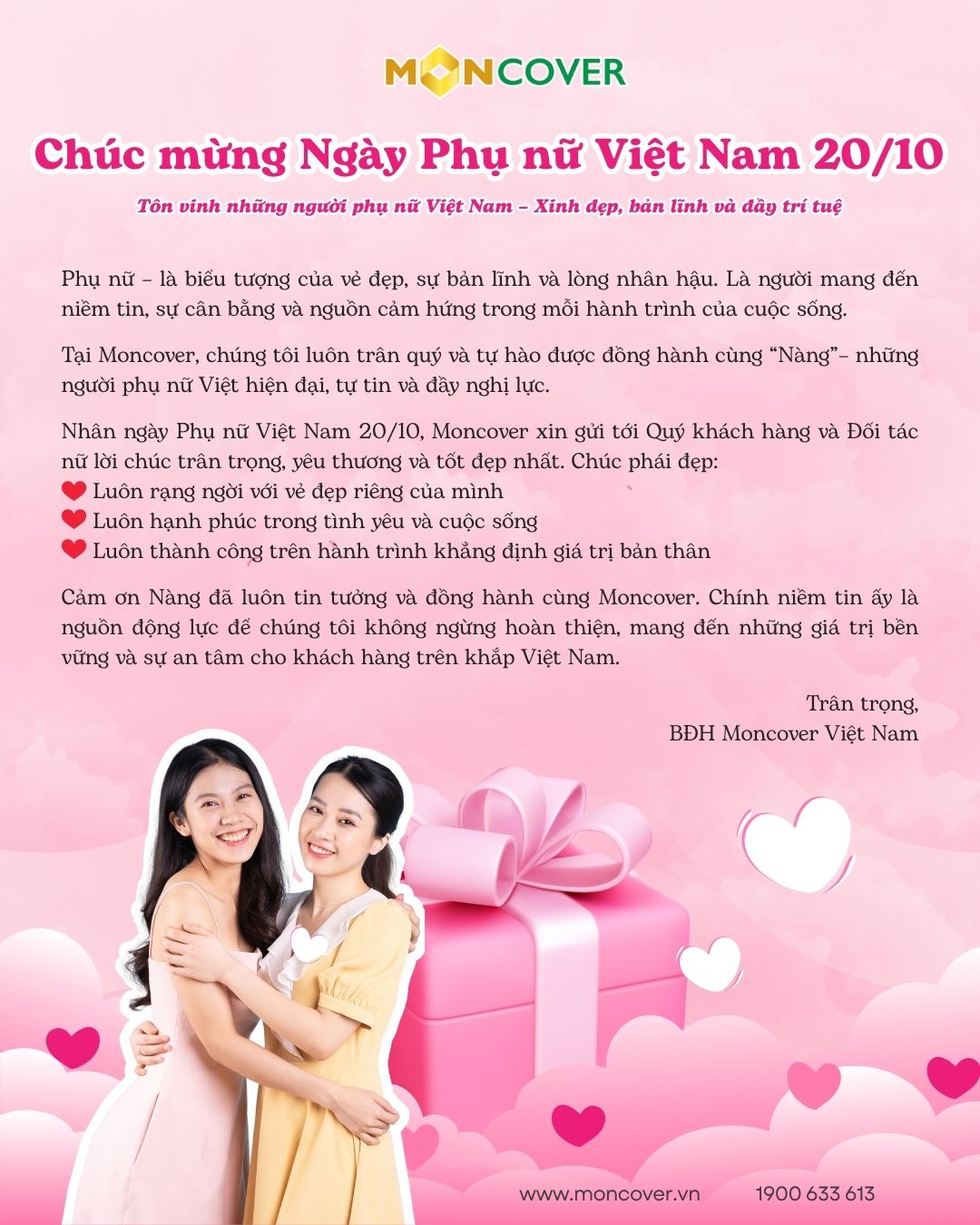 Chúc mừng Ngày phụ nữ Việt Nam