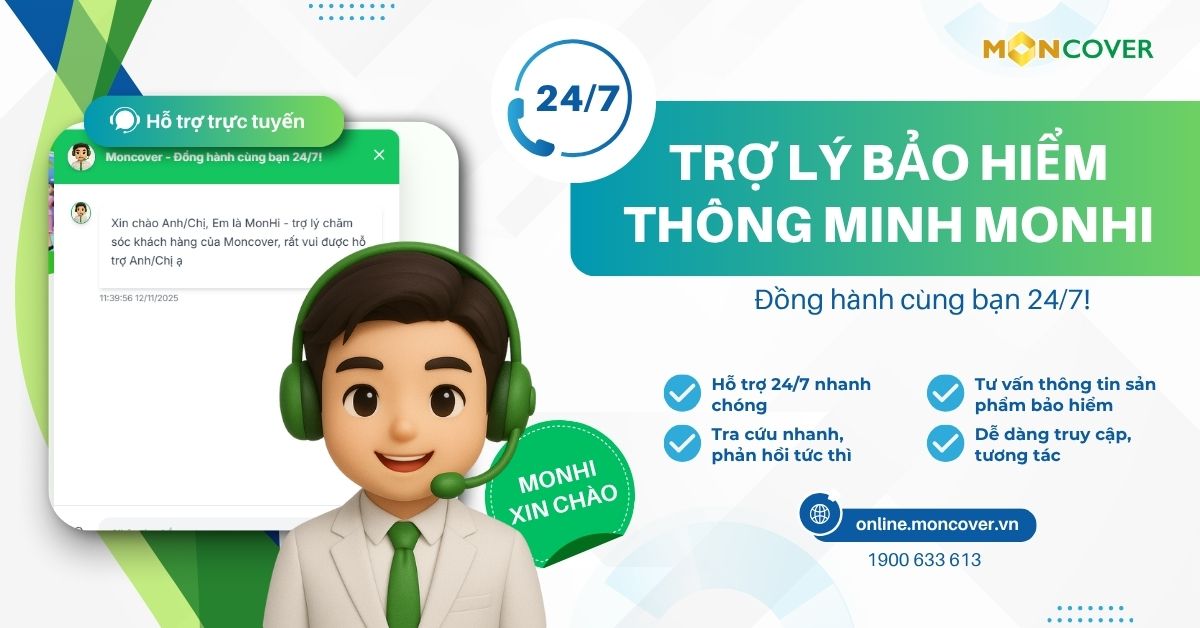 Tính năng Trợ lý thông minh dành cho khách hàng và đối tác Moncover