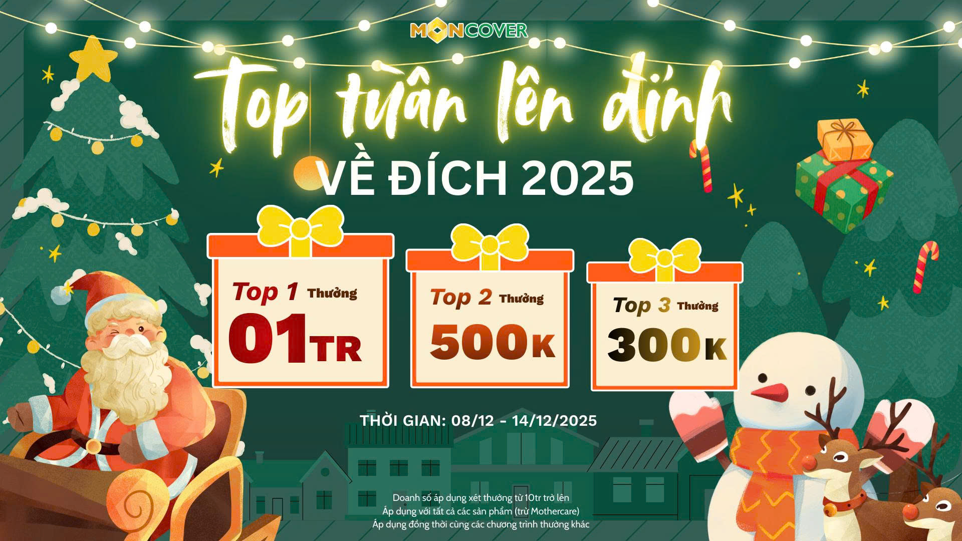 Thưởng Tháng 12 đón Giáng sinh rinh quà tặng