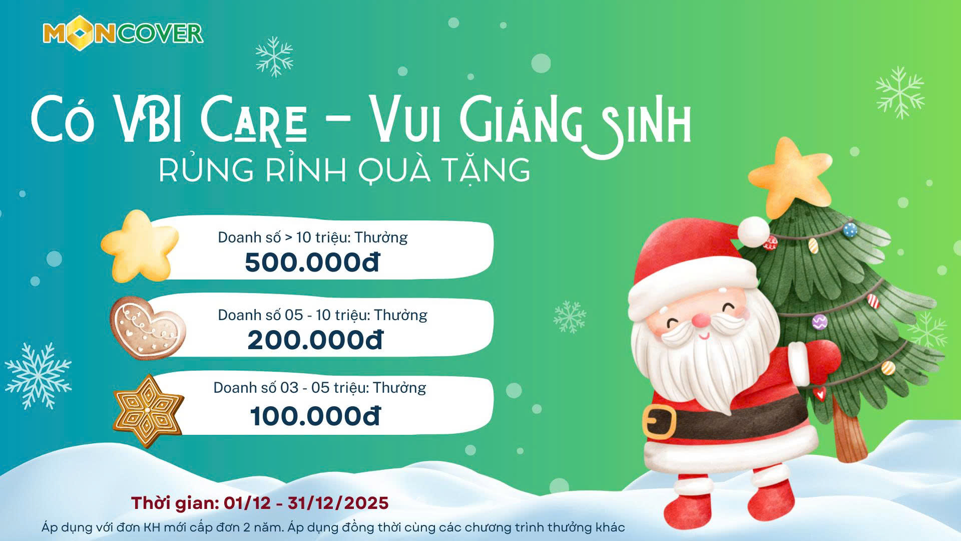Thưởng Tháng 12 đón Giáng sinh rinh quà tặng