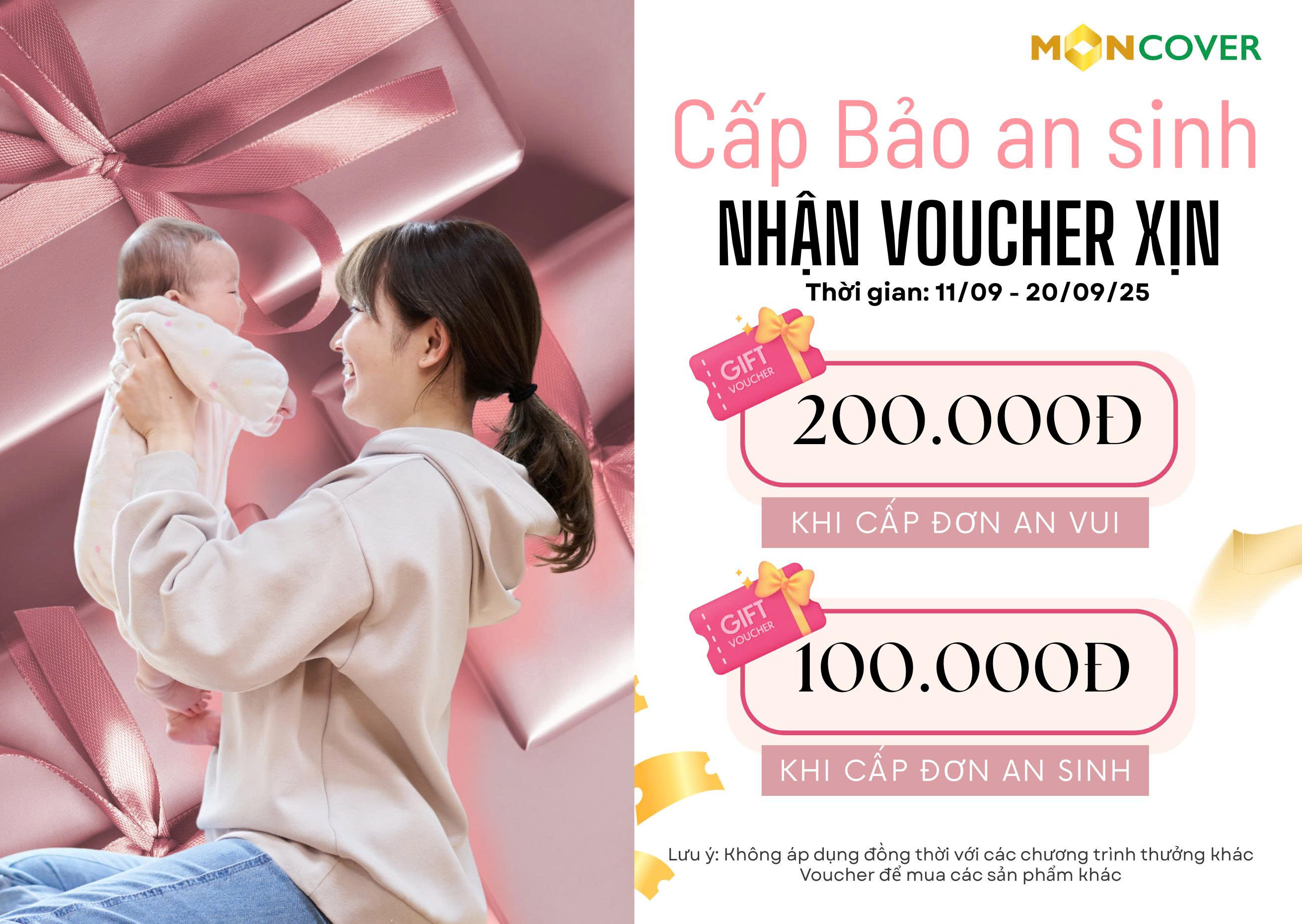 Nhận ưu đãi vàng Tháng 9