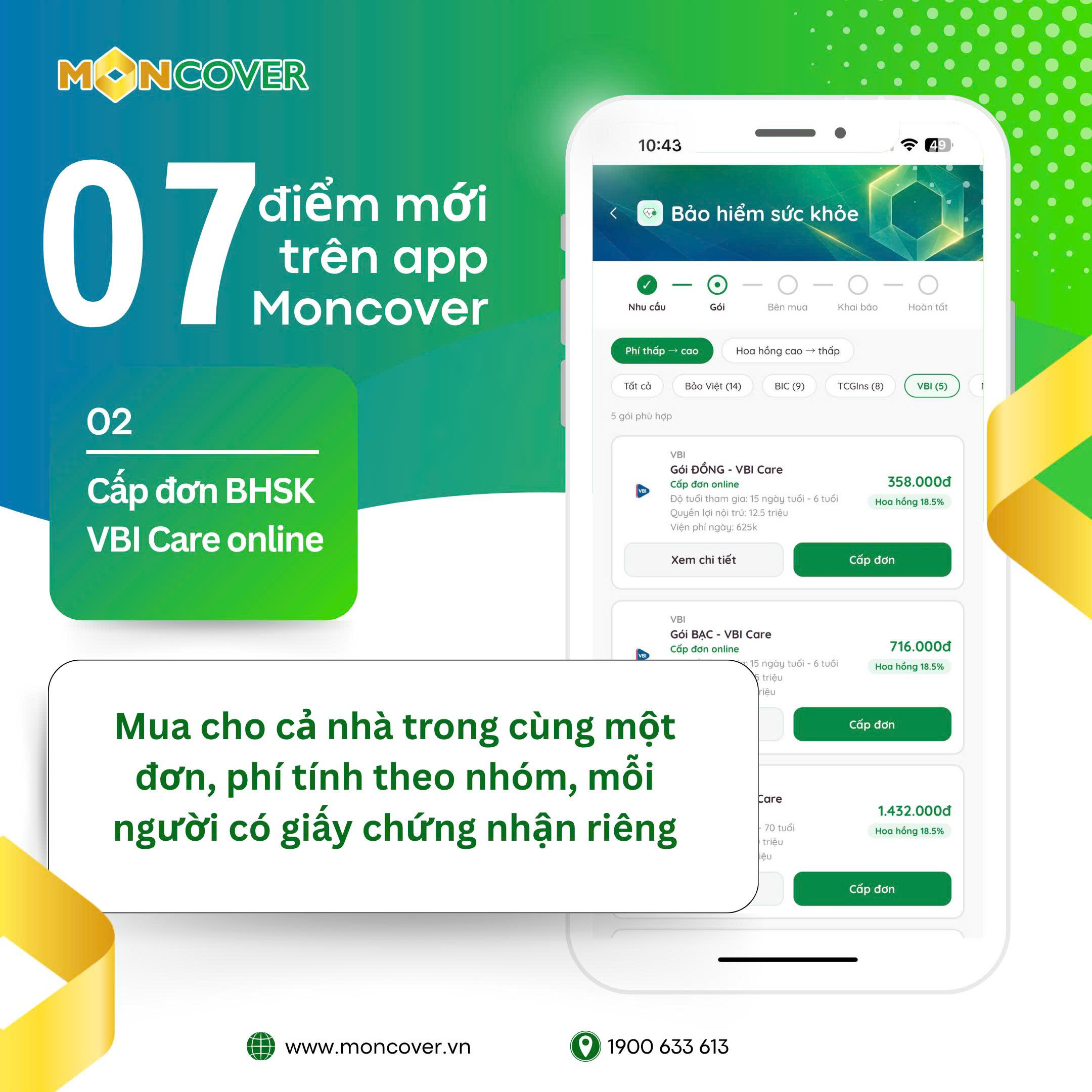 Khám phá 07 tính năng mới nhất trên app Moncover Tháng 10