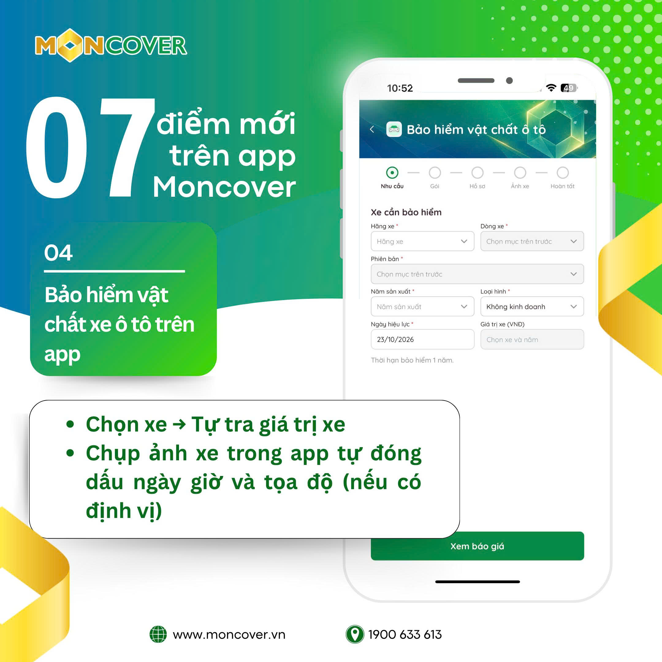 Khám phá 07 tính năng mới nhất trên app Moncover Tháng 10