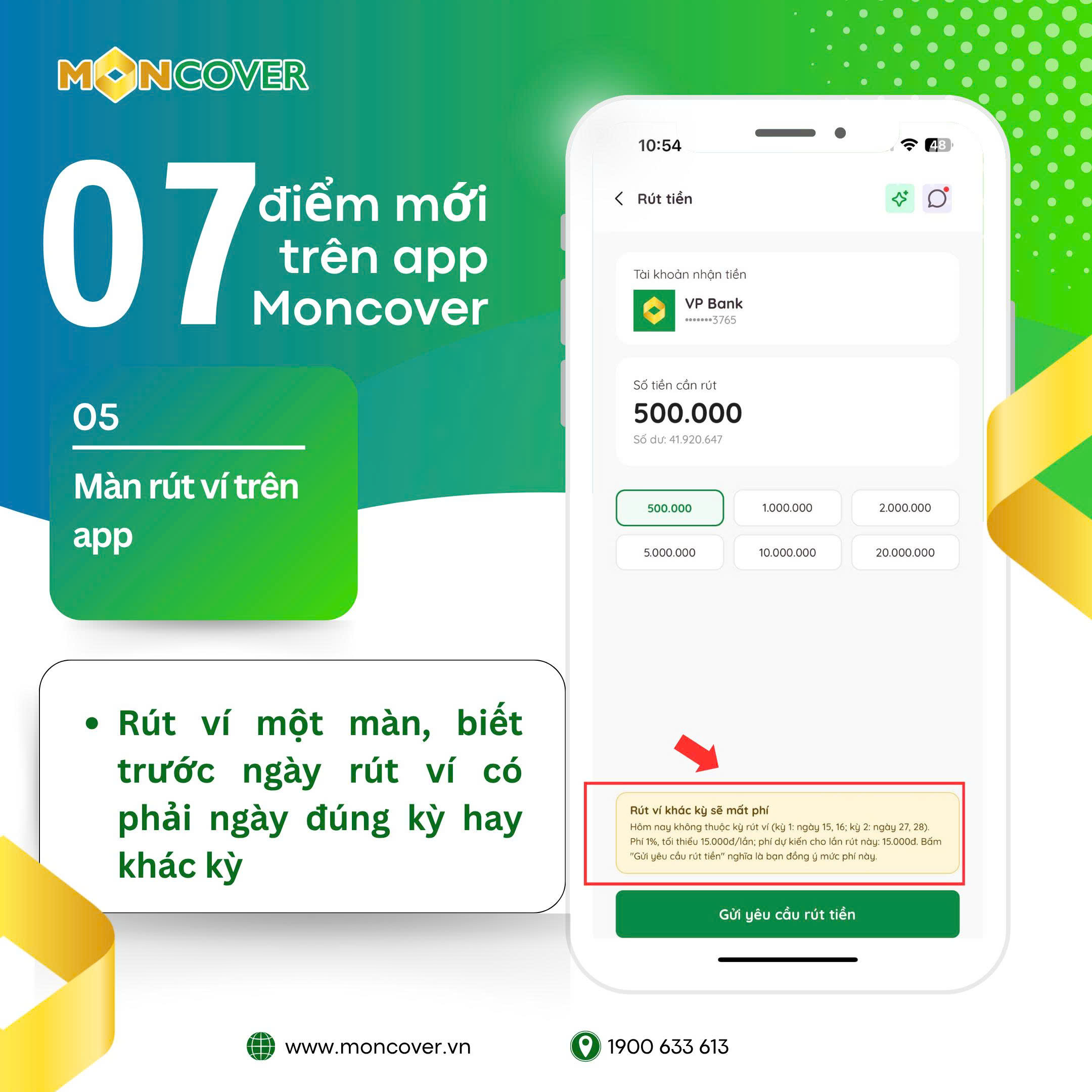 Khám phá 07 tính năng mới nhất trên app Moncover Tháng 10