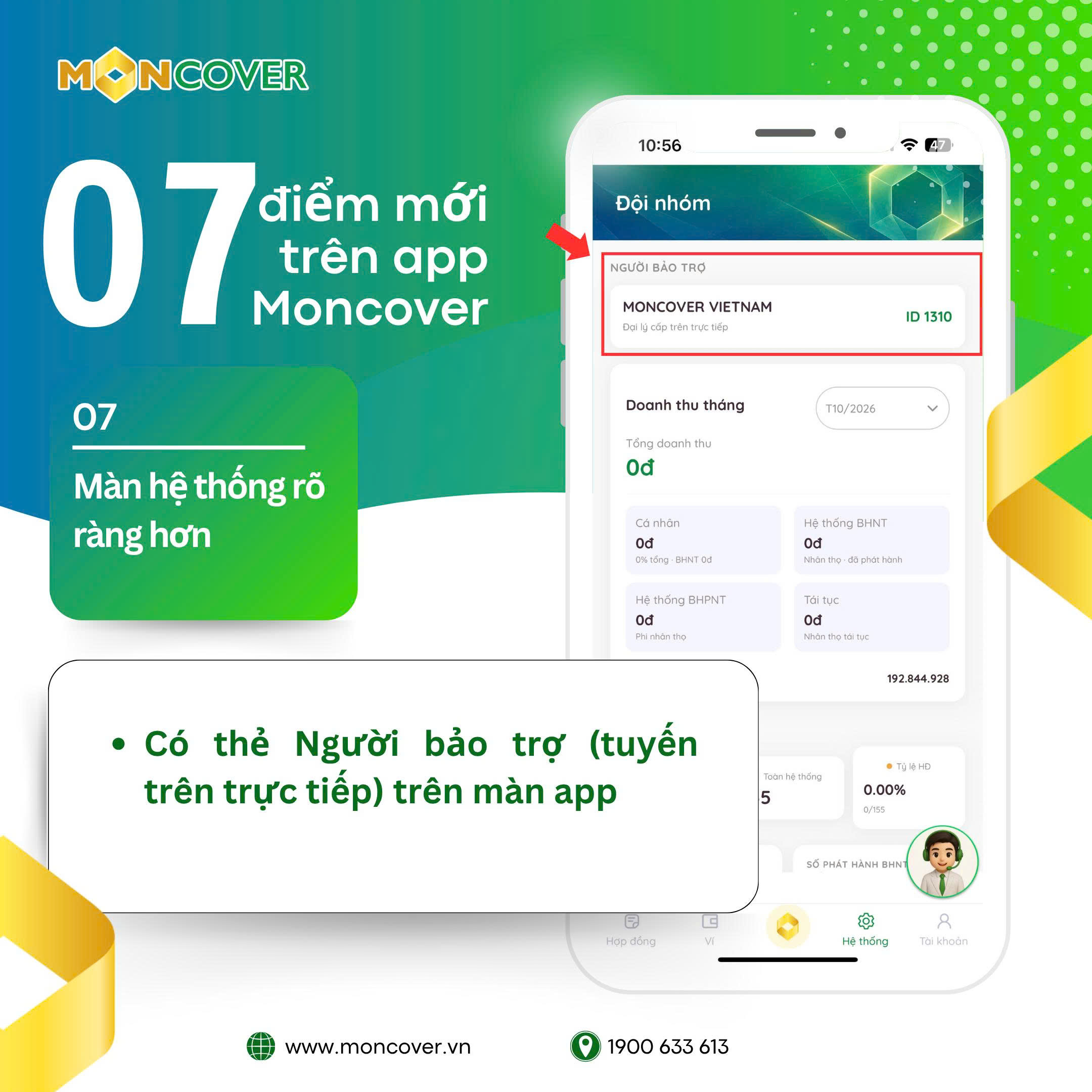 Khám phá 07 tính năng mới nhất trên app Moncover Tháng 10