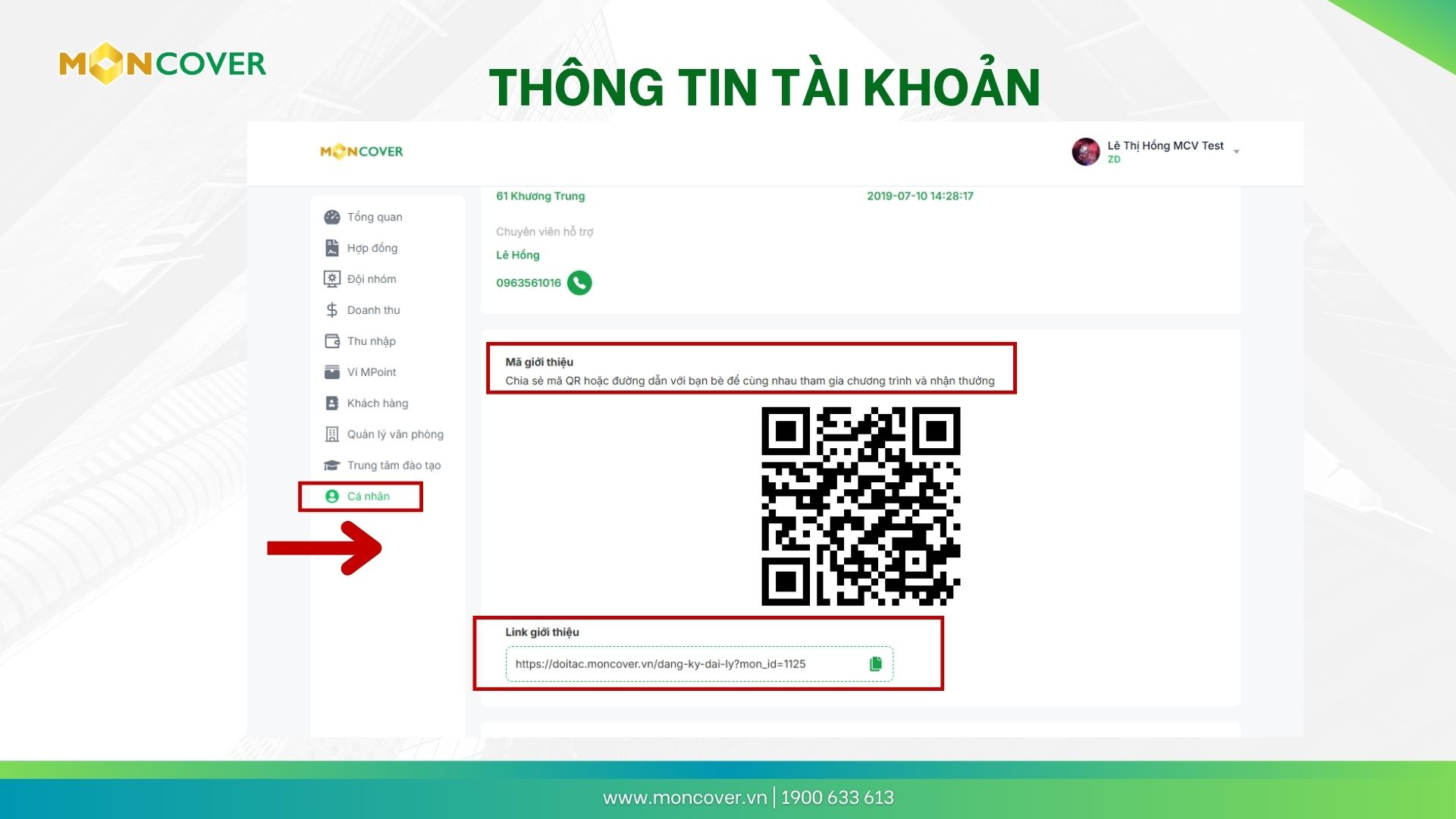 Hướng dẫn sử dụng phần mềm Moncover trên web