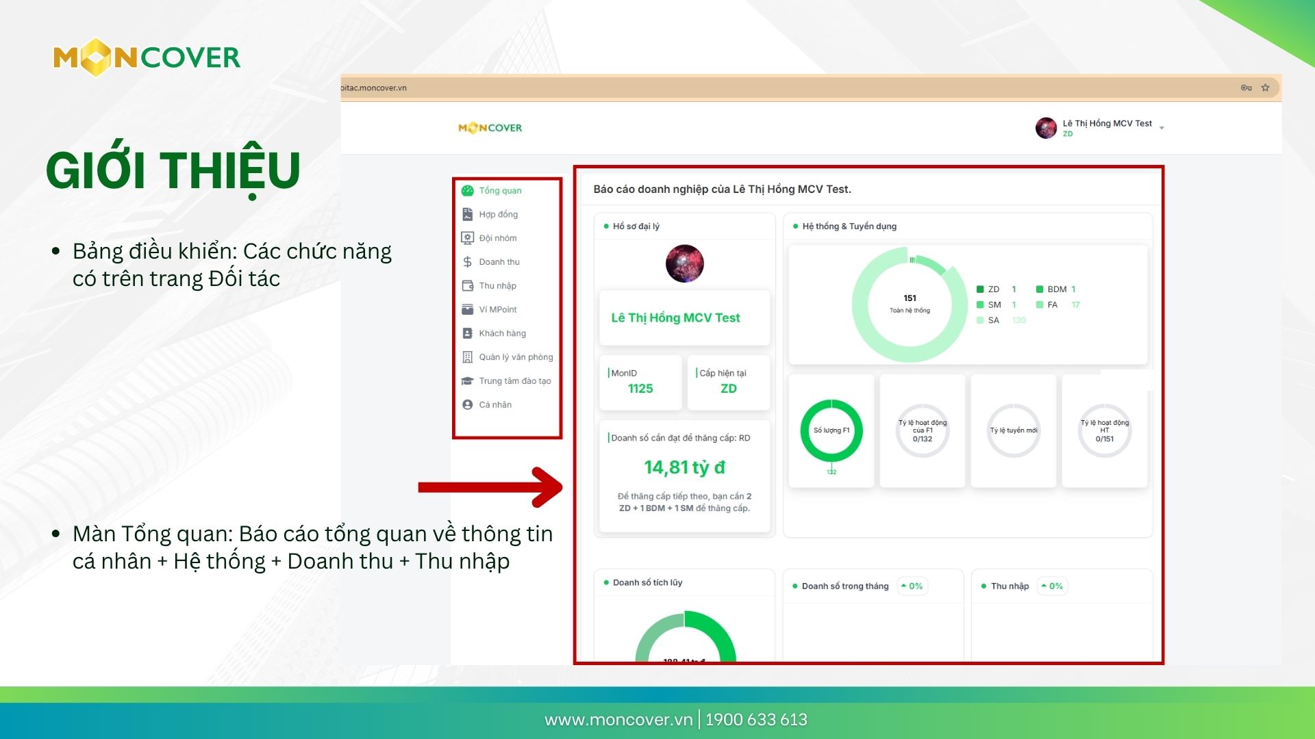 Hướng dẫn sử dụng phần mềm Moncover trên web