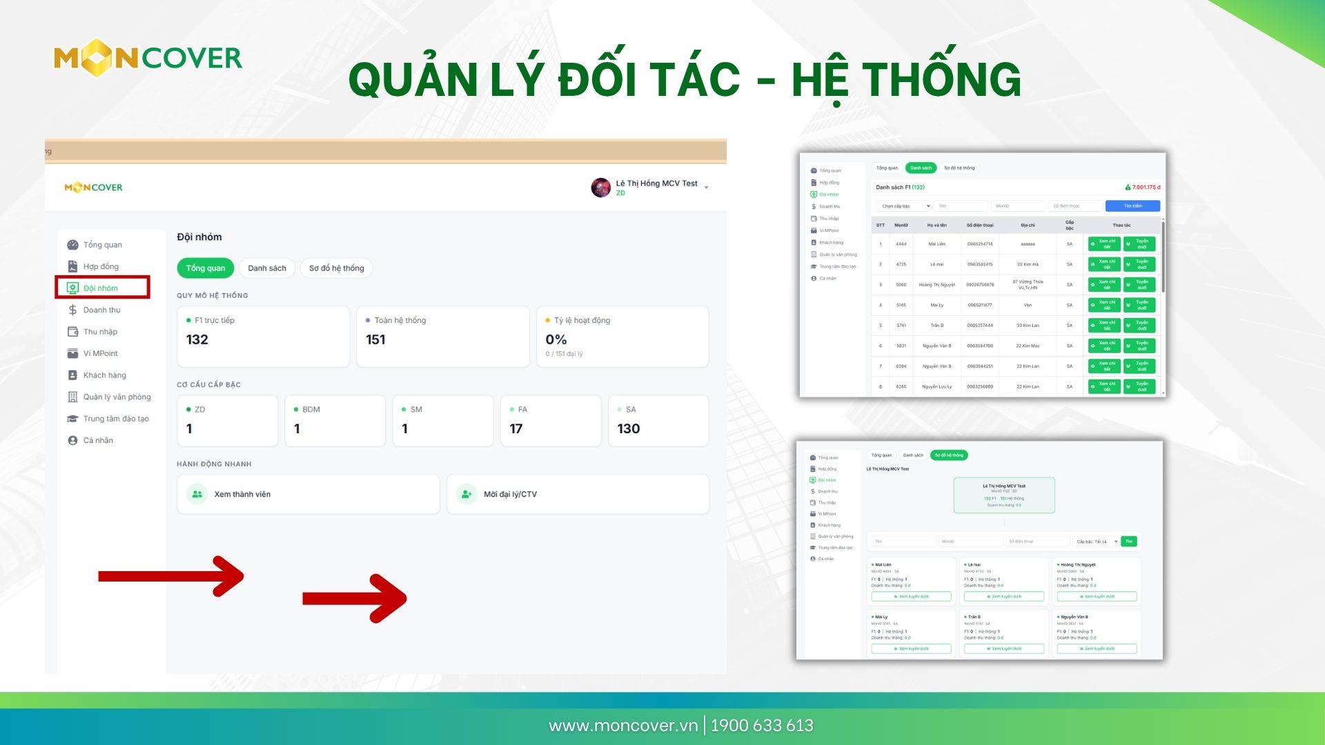 Hướng dẫn sử dụng phần mềm Moncover trên web