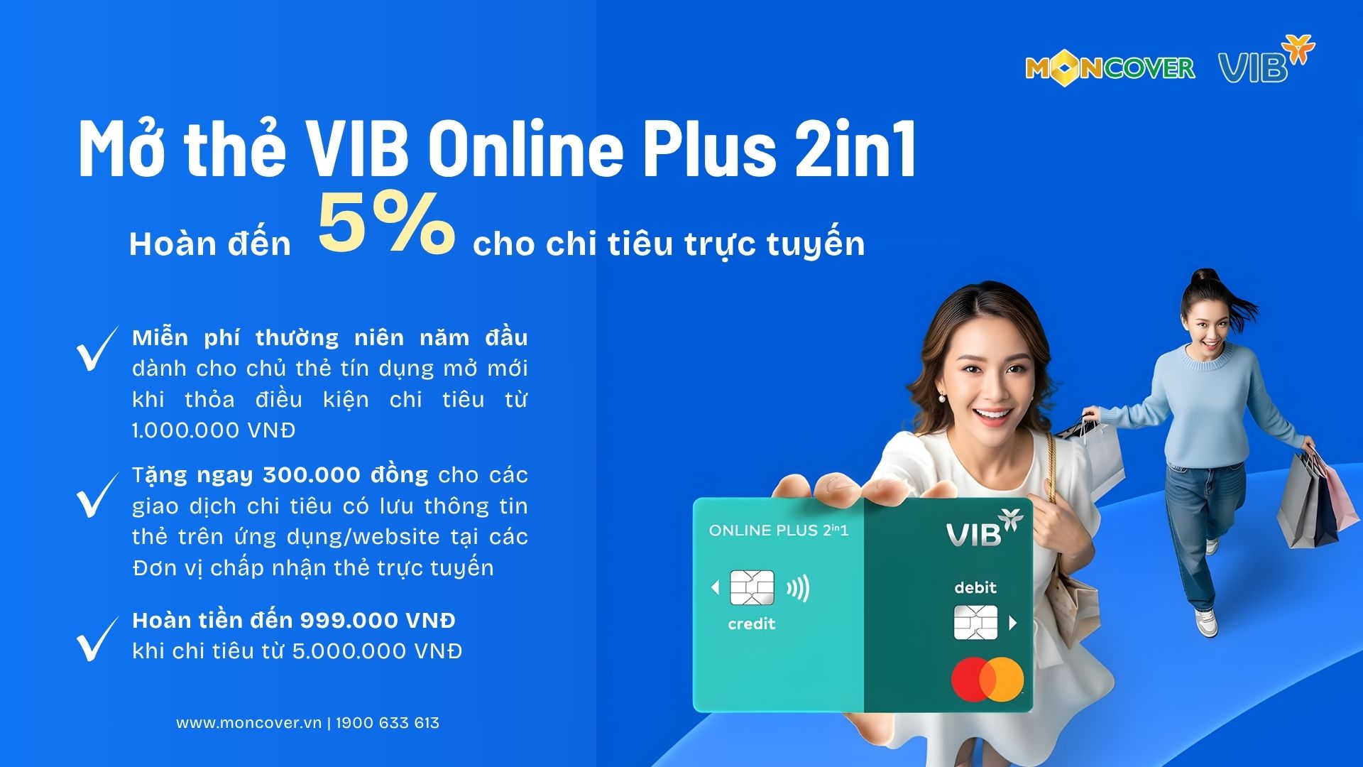 VIB Online Plus 2in1: Một chiếc thẻ – Gấp đôi tiện ích, tối đa lợi ích tài chính