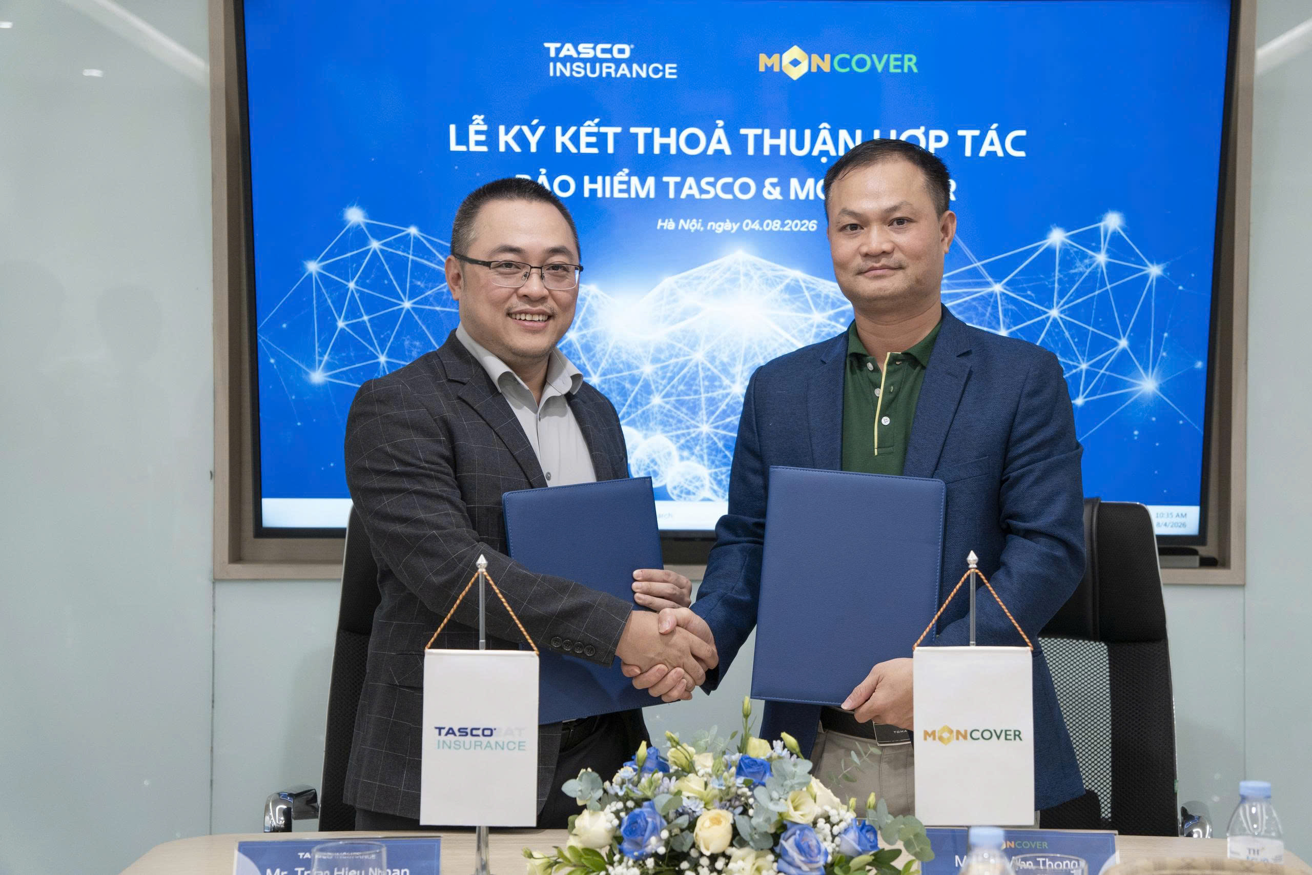 Lễ ký kết thỏa thuận hợp tác chiến lược giữa Bảo hiểm Tasco và Moncover
