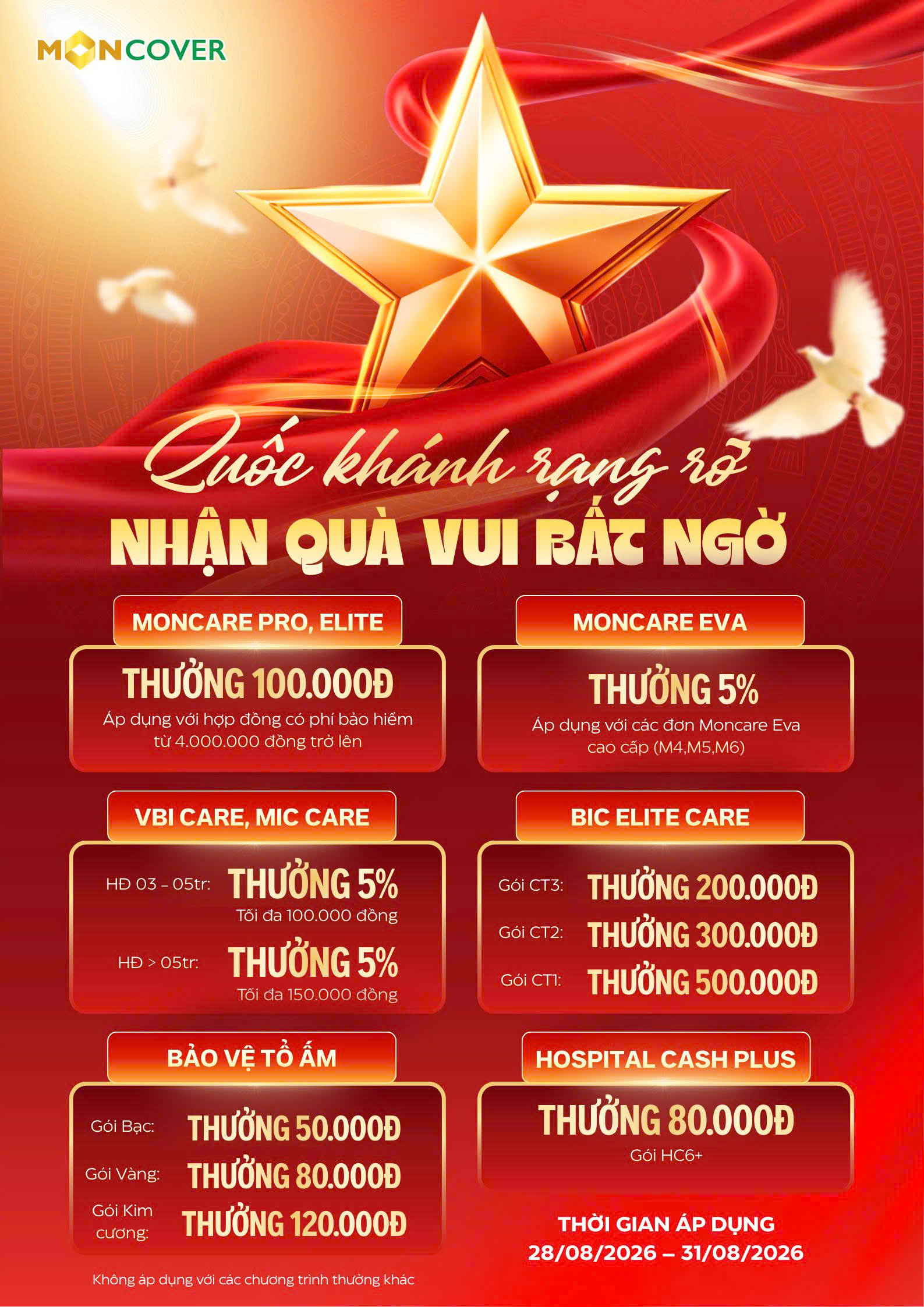 Tháng 8 vui mê ly thưởng như ý
