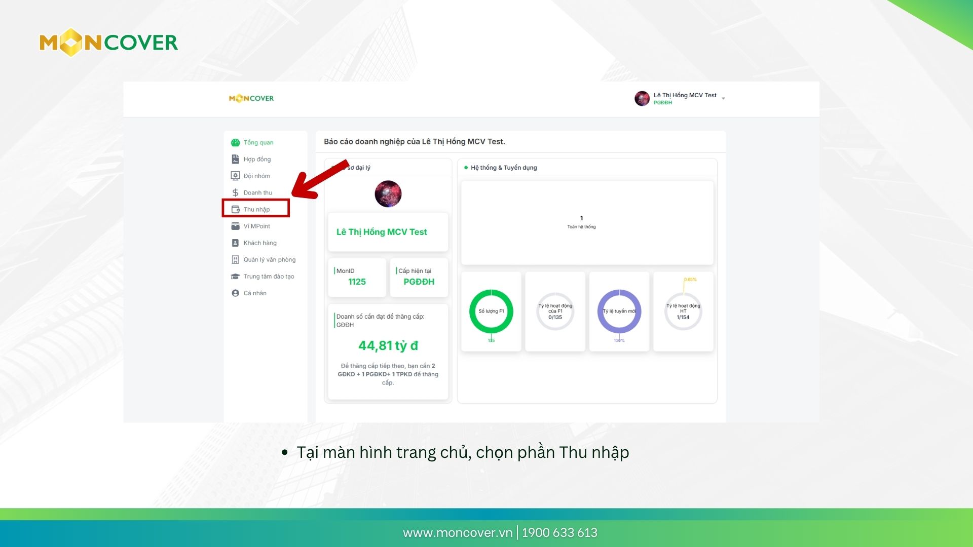 Hướng dẫn tra cứu thu nhập hợp đồng bảo hiểm trên trang doitac